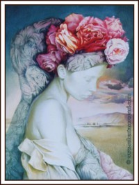 roberta serenari pittrice mattino anima corona fiori